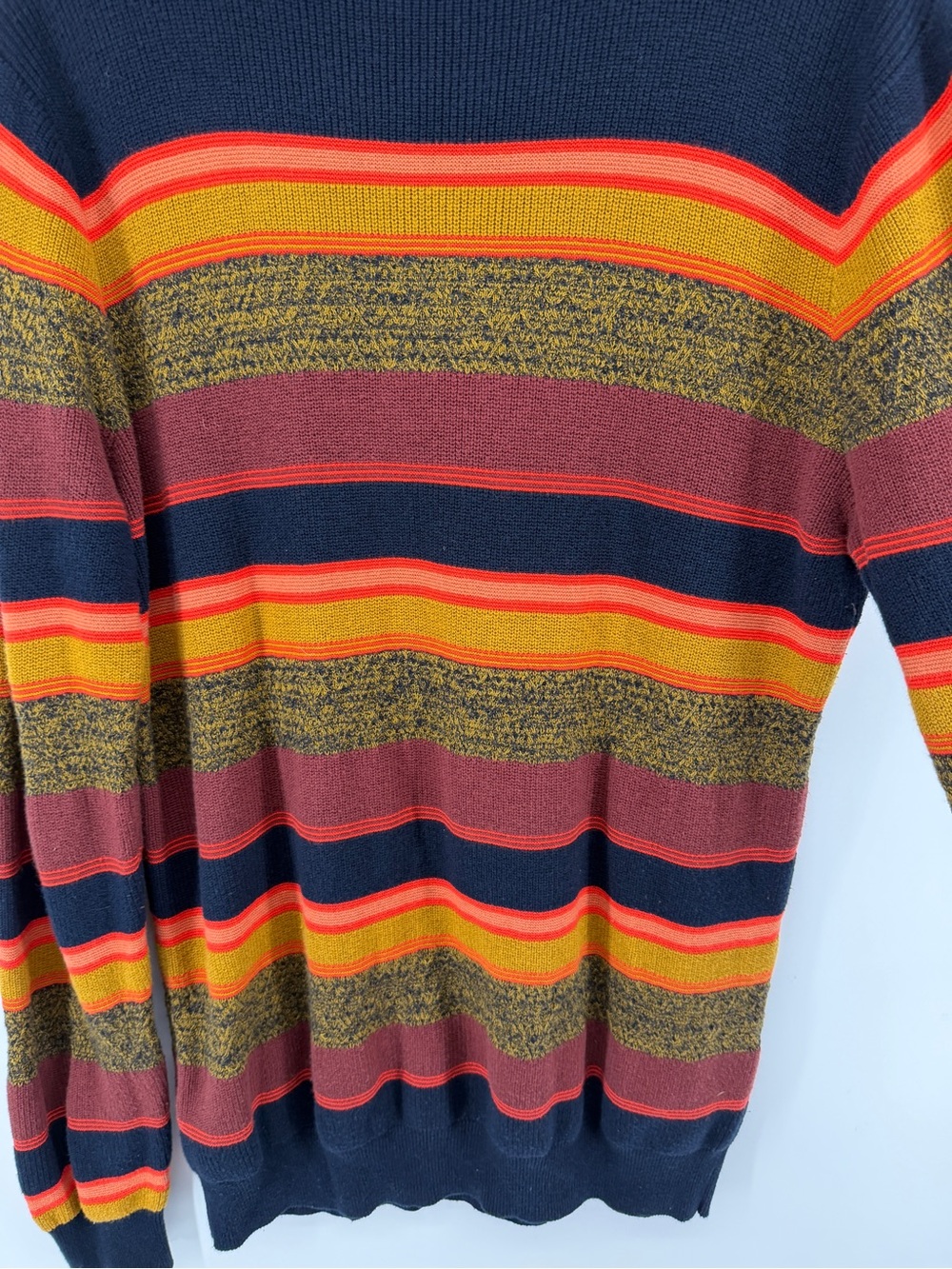 Scotch & Soda Grandpacore Gorpcore Multicolor Stripe Crewneck Sweater SzXL - Picture 10 of 12